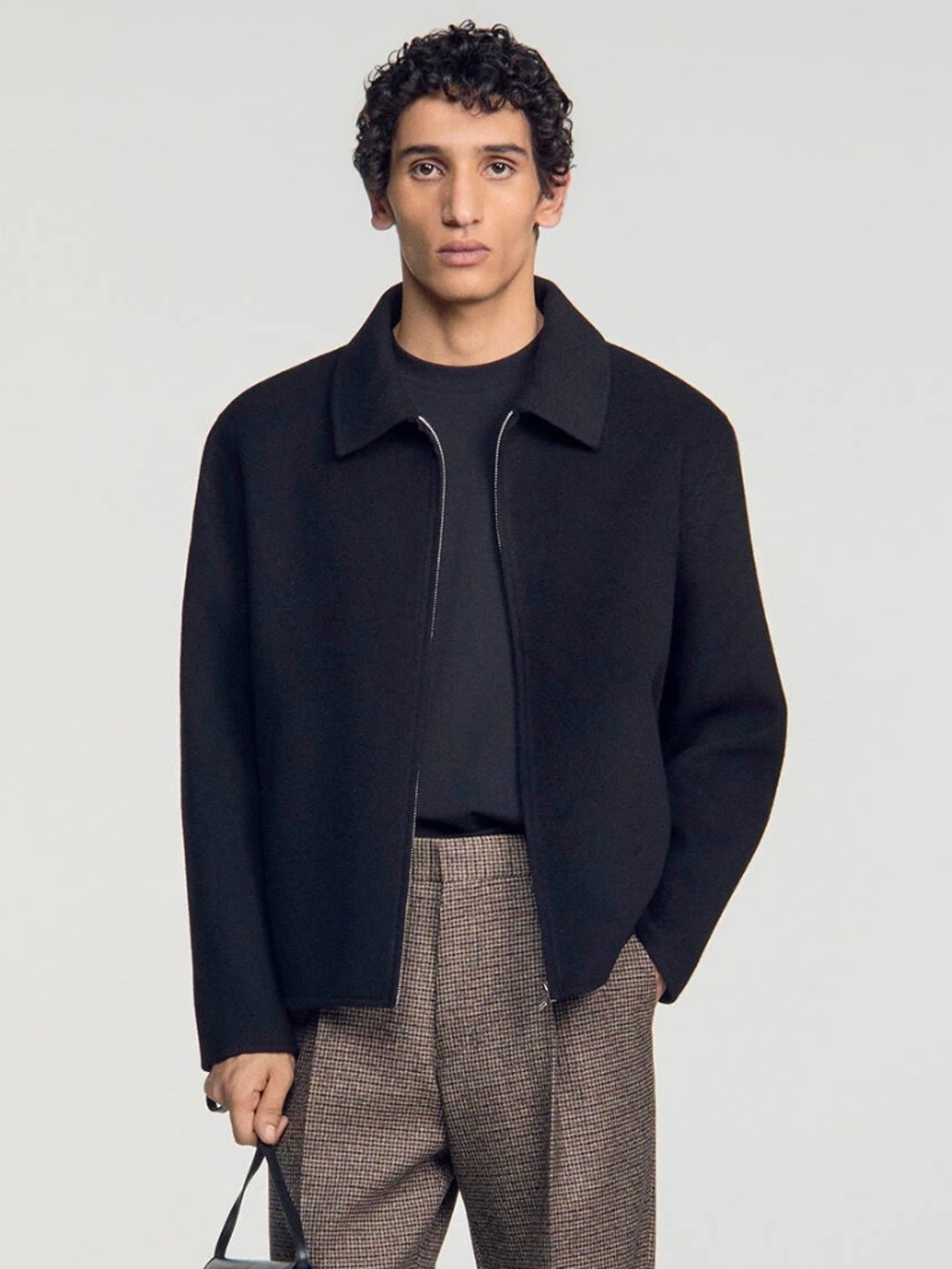 Jacket Double Face WOOL ZIP-UP JACKET